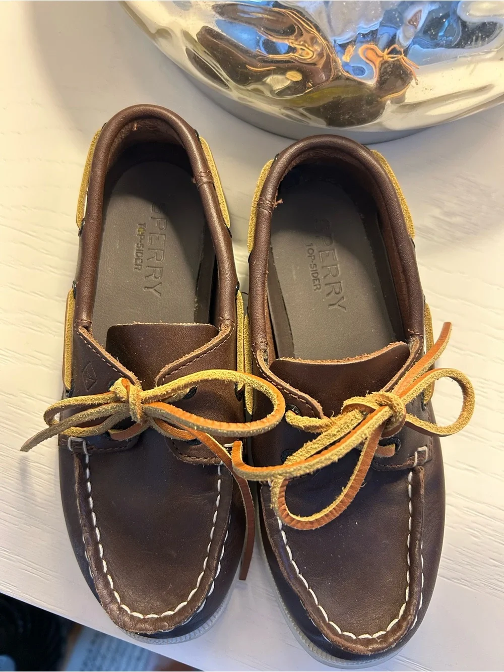 Sperry Kids Brown Leather Boat Shoes